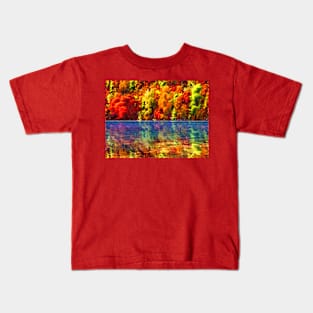 Autumn Trees reflection Kids T-Shirt